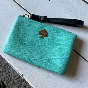 Teal Kate Spade Wristlet Purse